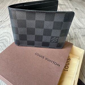 Louis Vuitton Graphite Checkered Card Holder